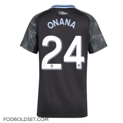 Aston Villa Amadou Onana #24 Udebanetrøje Dame 2025-26 Kortærmet